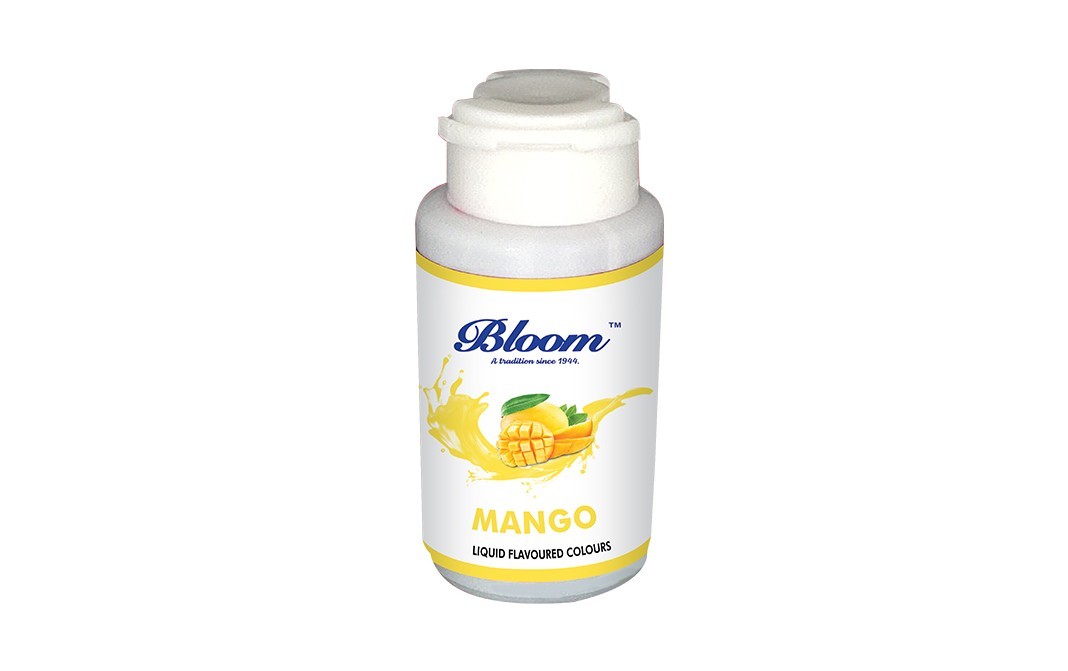 Bloom Mango Liquid Flavoured Colours    Plastic Bottle  30 millilitre